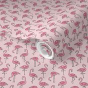 Flamingos in Pink Tiny Small