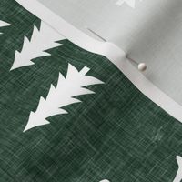 moose and trees green linen
