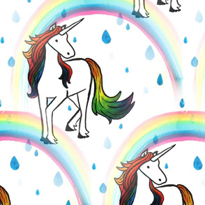 Unicorn rainbow repeat