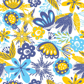 pattern blue and yellow