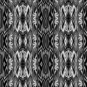 DGD3 - Medium - Digital Dalliance Lace in Black and White Monochrome