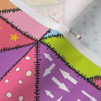 Pink Tangram Patchwork