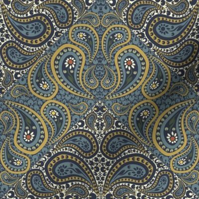 Bayeux Paisley Chevron 3