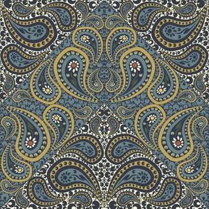 Bayeux Paisley Chevron 3