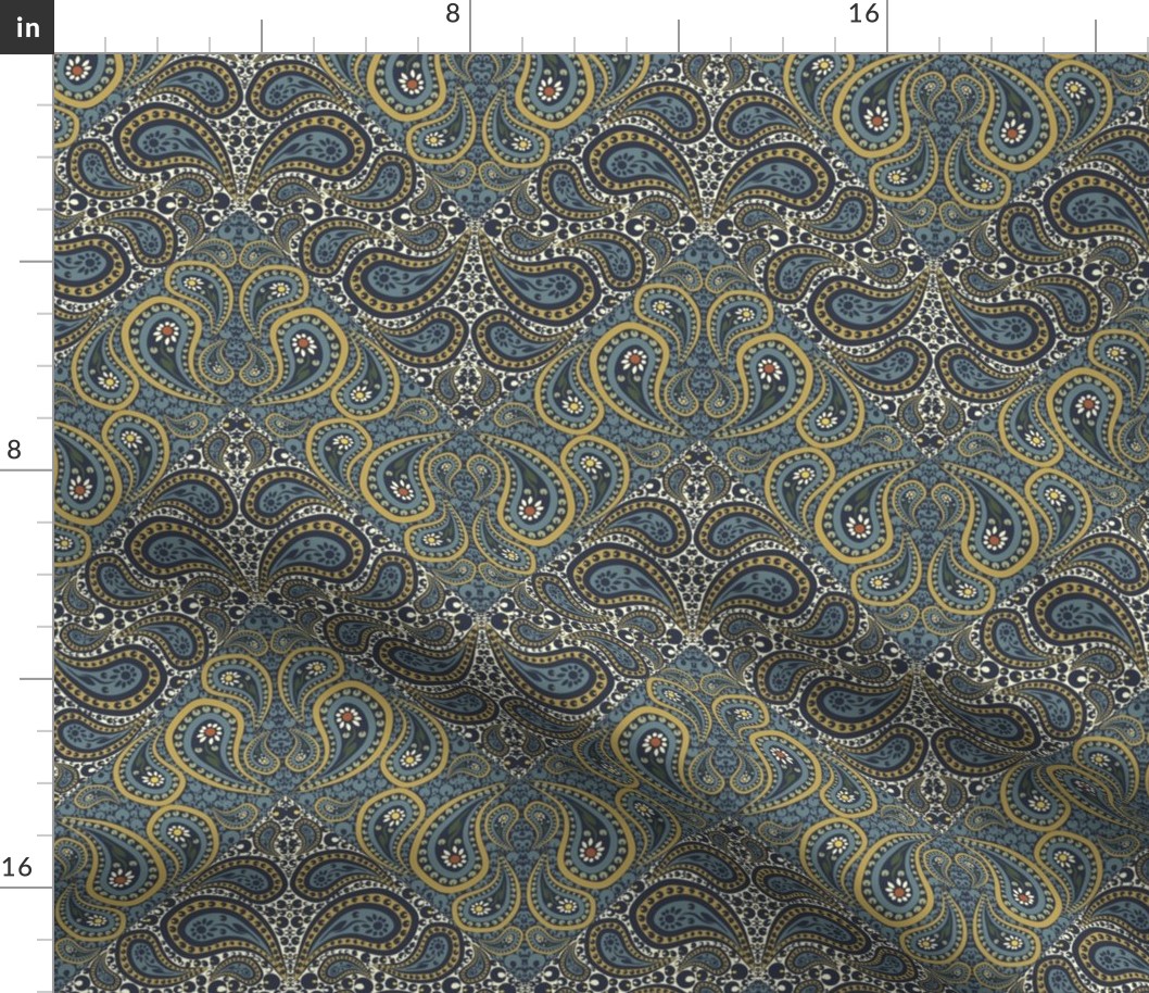 Bayeux Paisley Chevron 3