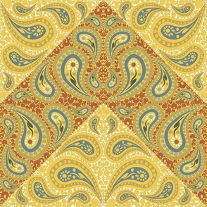 Bayeux Paisley Chevron 2