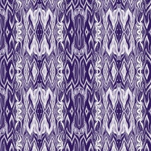DGD20 - Medium - Rococo Digital Dalliance with Hidden Gargoyles in Blue Violet Monochrome