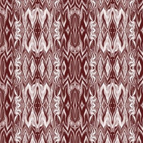 DGD18 - Medium - Rococo Digital Dalliance Lace with Hidden Gargoyles in Burgundy Brown Monochrome