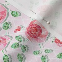 Abstract Geodesic Pink Rose Lattice Small version