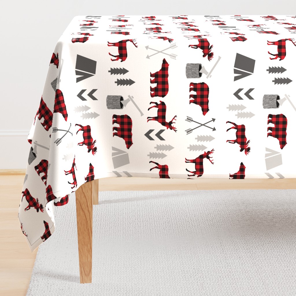 larger version buffalo plaid animals