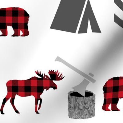 larger version buffalo plaid animals