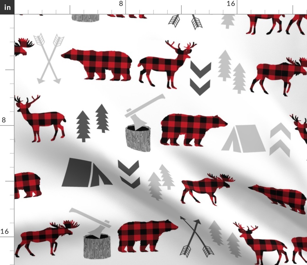 larger version buffalo plaid animals