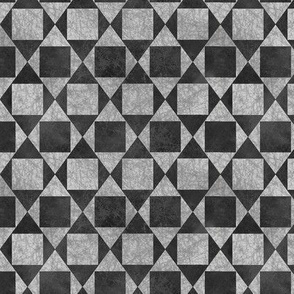 A Square is a Rhombus - B&W Textured