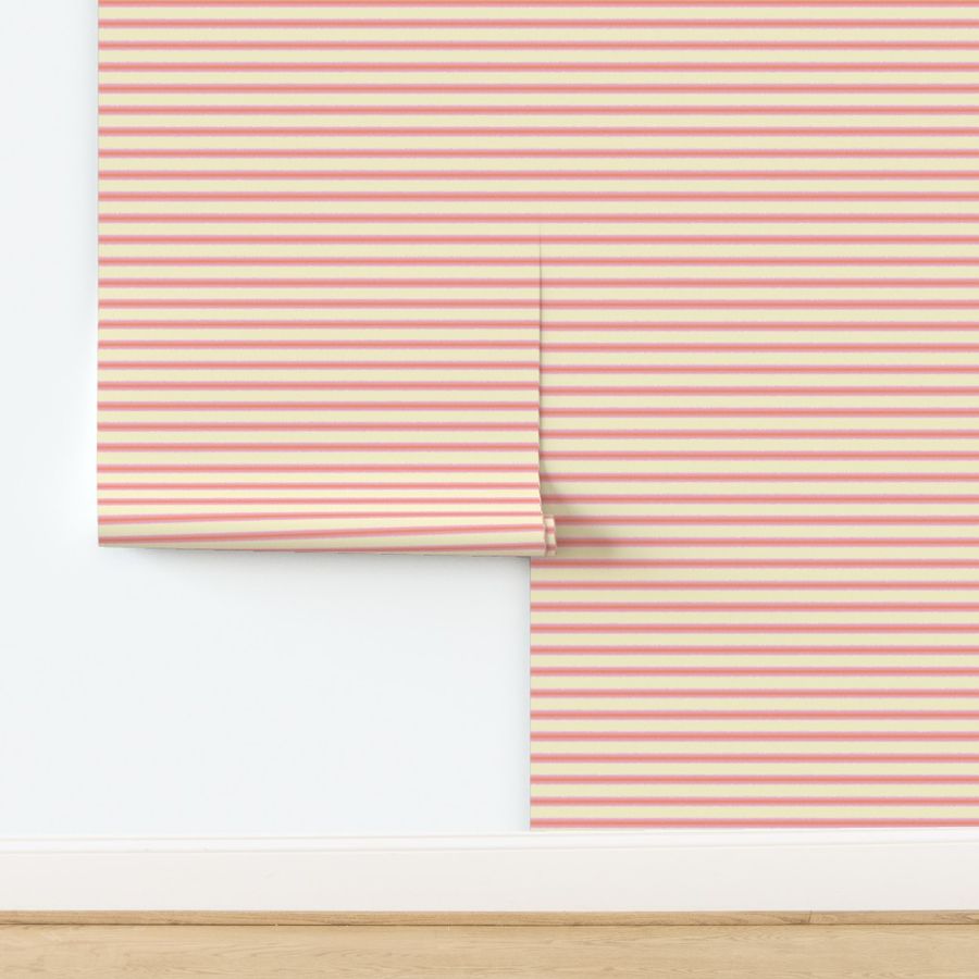 soft stripes - pink and yellow