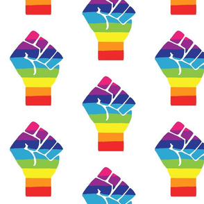 Pride Fist- Large - Rainbow