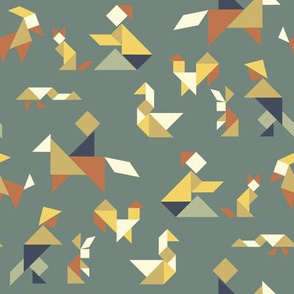 Petting Zoo Fabric, Wallpaper and Home Decor | Spoonflower
