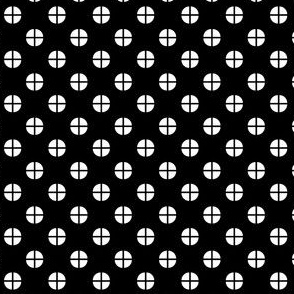 Sewing Swatches Dots - Black