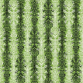 Ornamental Stripe - Sewing Swatches Green