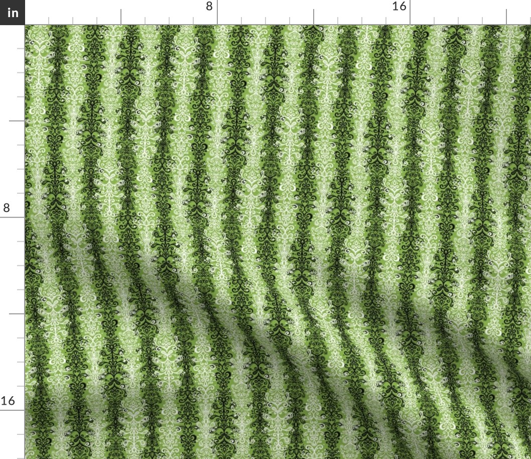 Ornamental Stripe - Sewing Swatches Green