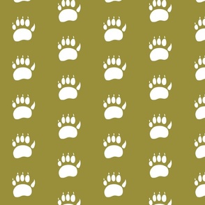 bear paw // earthy green