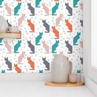 Cats tangram pastel