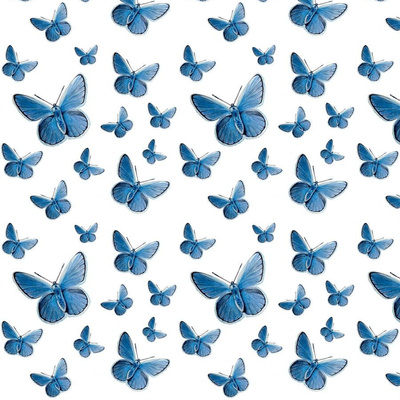 Blue Butterfly Fabric, Wallpaper and Home Decor | Spoonflower