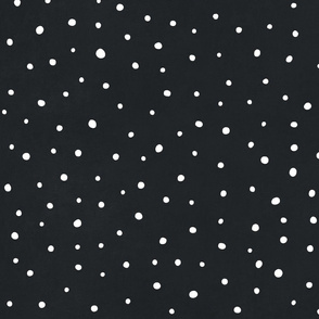 Snow polka dot on dark grey