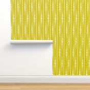 Bestrewn - Abstract Geometric Dot Stripe Yellow/Green