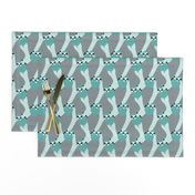 Sweet sloth tropical tree jungle animal print boys winter blue