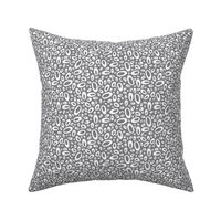 Molecular - Abstract Geometric Dot Charcoal Grey