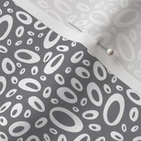 Molecular - Abstract Geometric Dot Charcoal Grey