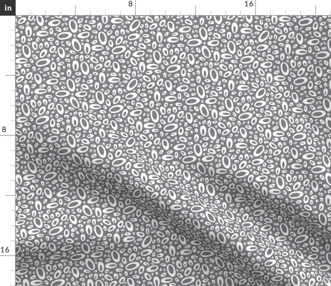 Molecular - Abstract Geometric Dot Charcoal Grey