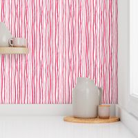 Watercolor stripes in red