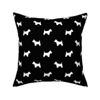 Westie west highland terrier dog silhouette black