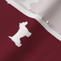 Westie west highland terrier dog silhouette ruby