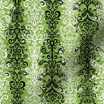 Ornamental Stripe - Sewing Swatches Green (Large)