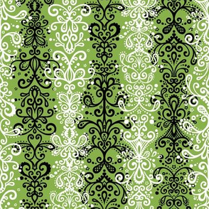Ornamental Stripe - Sewing Swatches Green (Large)