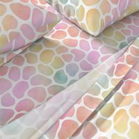 Pastel Rainbow Watercolor Giraffe Pattern