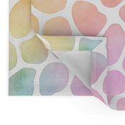 Pastel Rainbow Watercolor Giraffe Pattern