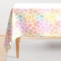 Pastel Rainbow Watercolor Giraffe Pattern