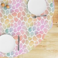 Pastel Rainbow Watercolor Giraffe Pattern