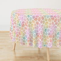 Pastel Rainbow Watercolor Giraffe Pattern