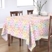 Pastel Rainbow Watercolor Giraffe Pattern