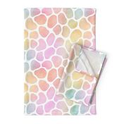 Pastel Rainbow Watercolor Giraffe Pattern