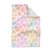 Pastel Rainbow Watercolor Giraffe Pattern