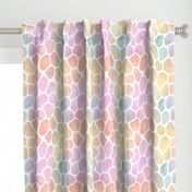 Pastel Rainbow Watercolor Giraffe Pattern