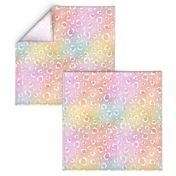 Pastel Rainbow Watercolor Leopard Pattern 2