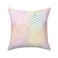 Pastel Rainbow Watercolor Herringbone Pattern 1