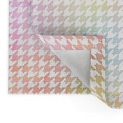 Pastel Rainbow Watercolor Houndstooth Pattern