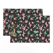 cactus floral fabric southwest flower cactus design